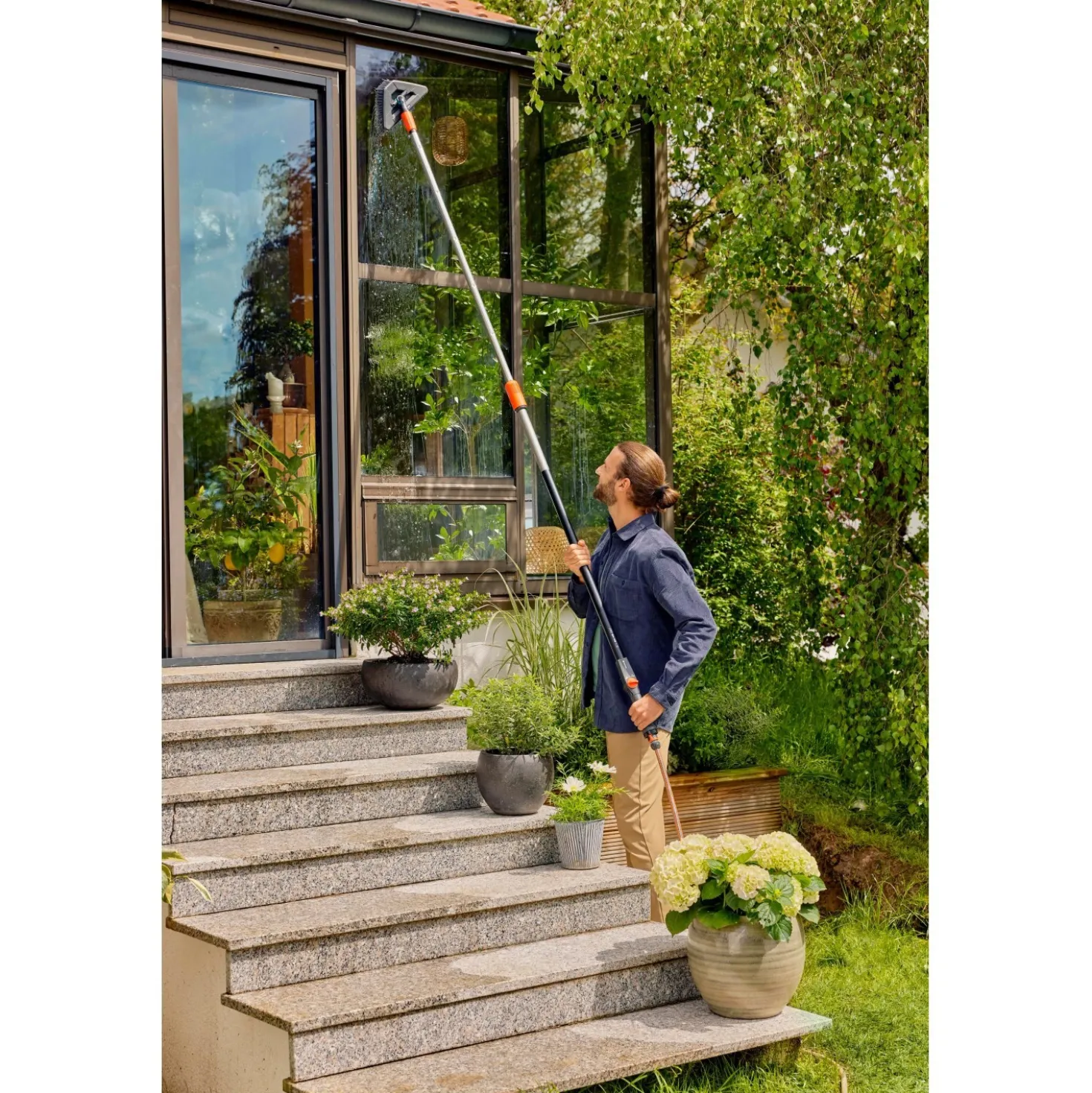 Manico telescopico Gardena Cleansystem M - XL