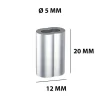 Manicotti serracavo doppi in alluminio Ø 5 mm 4 pz
