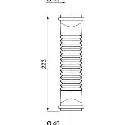 Manicotto ad innesto flessibile Wirquin ff ø40