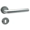 Maniglia con rosette modello simply argento
