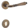 Maniglia modello dieci con rosette bronzo antico