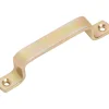 Maniglia porta acciaio zincato 110x13,5 mm giallo