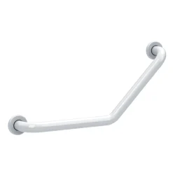 Maniglione a 45° in acciaio laccato 30x30 cm bianco