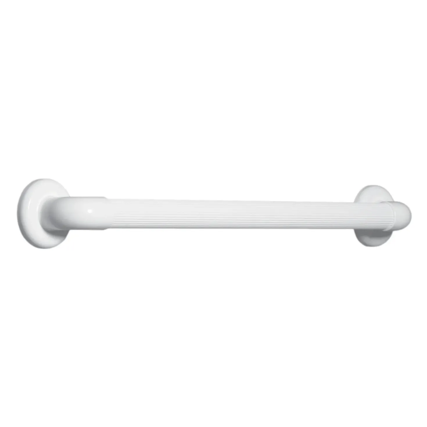 Maniglione lineare rigato in PVC medicale 60 cm bianco