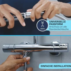 Manopola doccia a 3 getti Grohe Vitalio Start 110