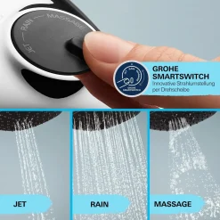 Manopola doccia a 3 getti Grohe Vitalio Start 110