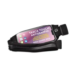 Marsupio sportivo porta cellulare PRO estendibile nero