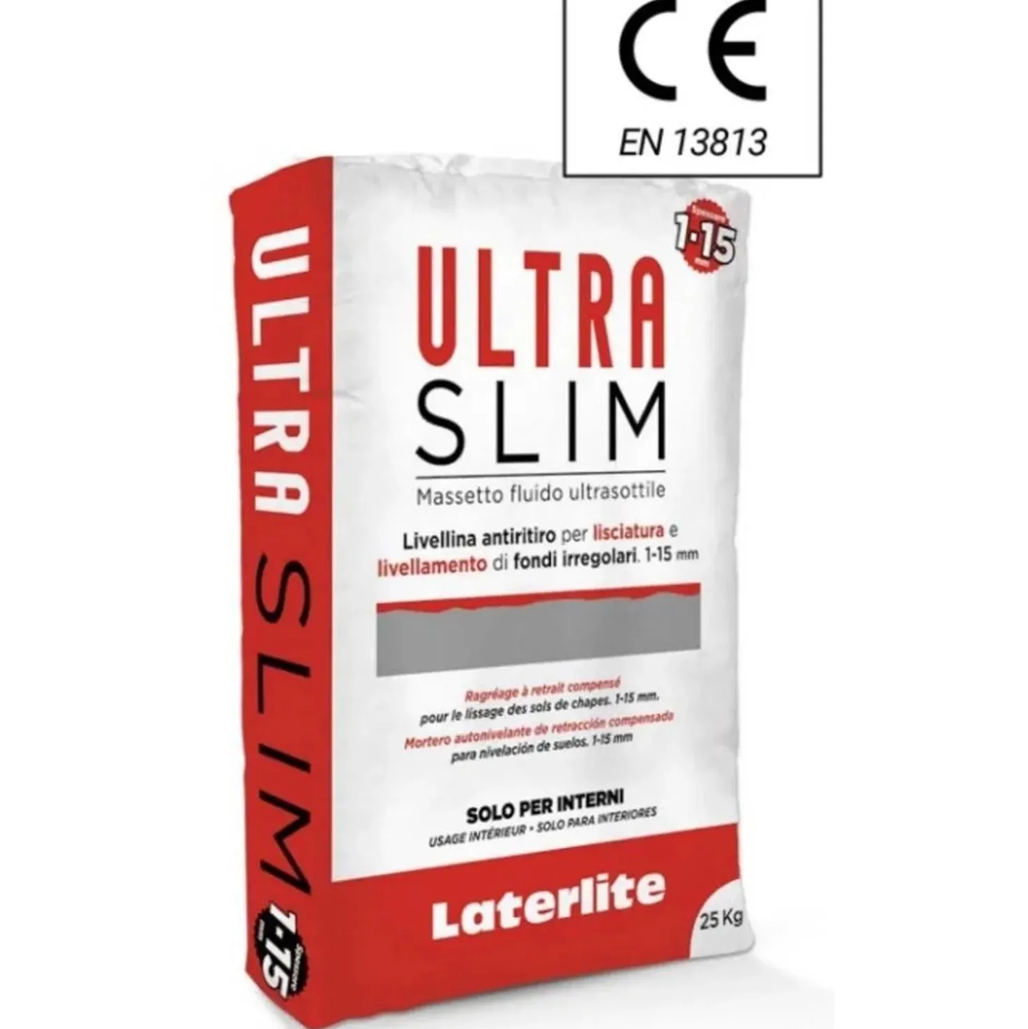 Massetto fluido Ultraslim Autolivellante per interno 25 kg