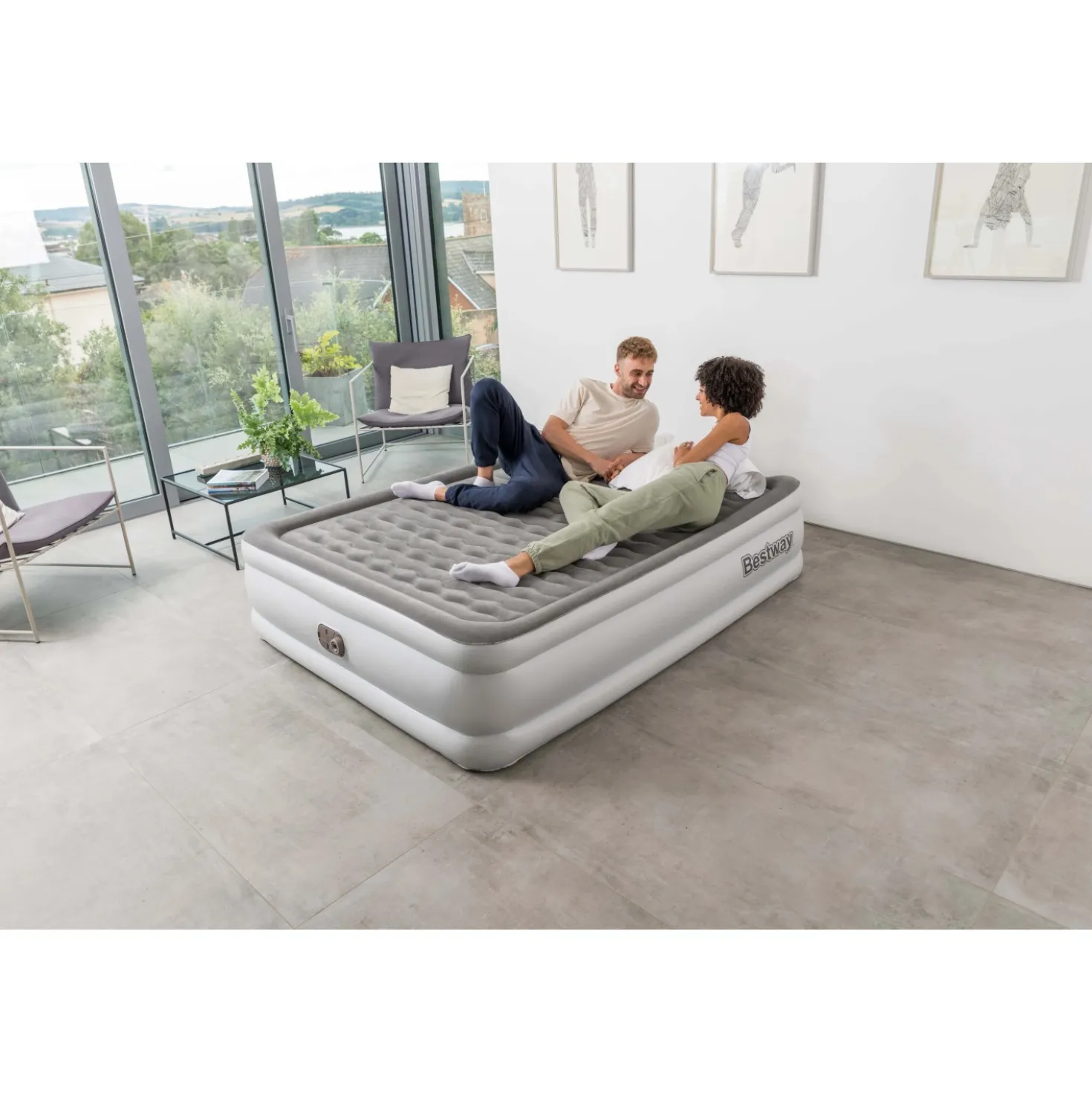 Materasso gonfiabile matrimoniale Bestway 203x152x46 cm