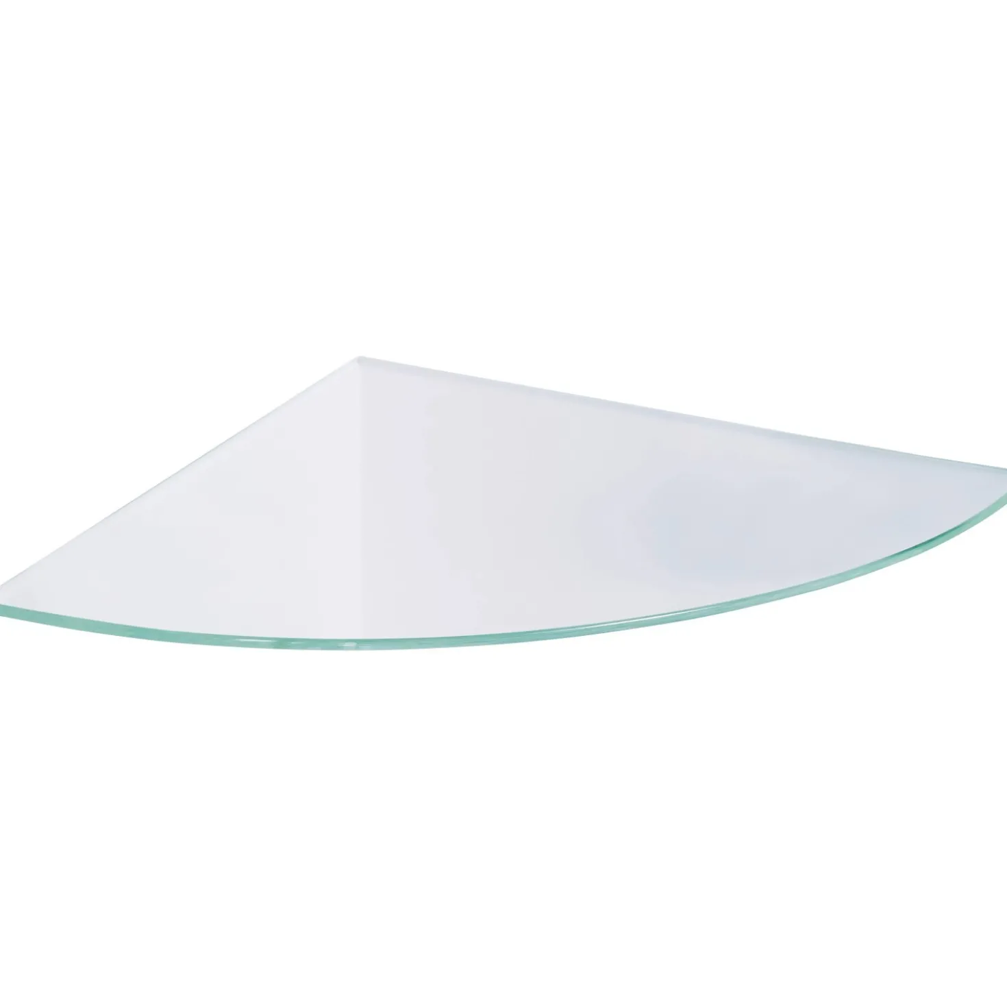 Mensola angolare in vetro Villar 250x250x6 mm