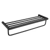 Mensola bagno a coste Idrostile 628x121 mm nero