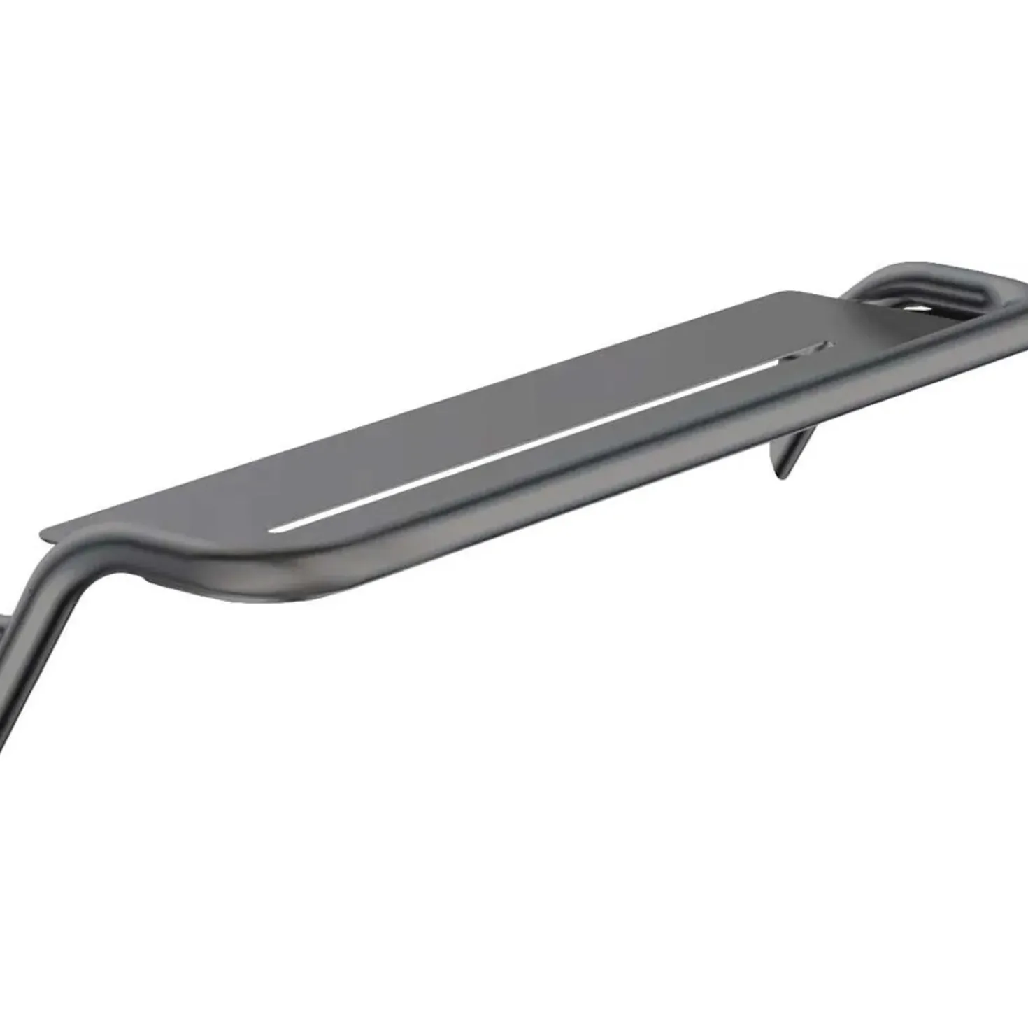 Mensola bagno a parete Idrostile 436x89 mm titanio