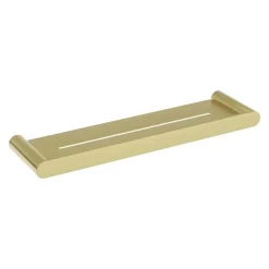 Mensola bagno a parete Idrostile 431x28 mm oro spazzolato
