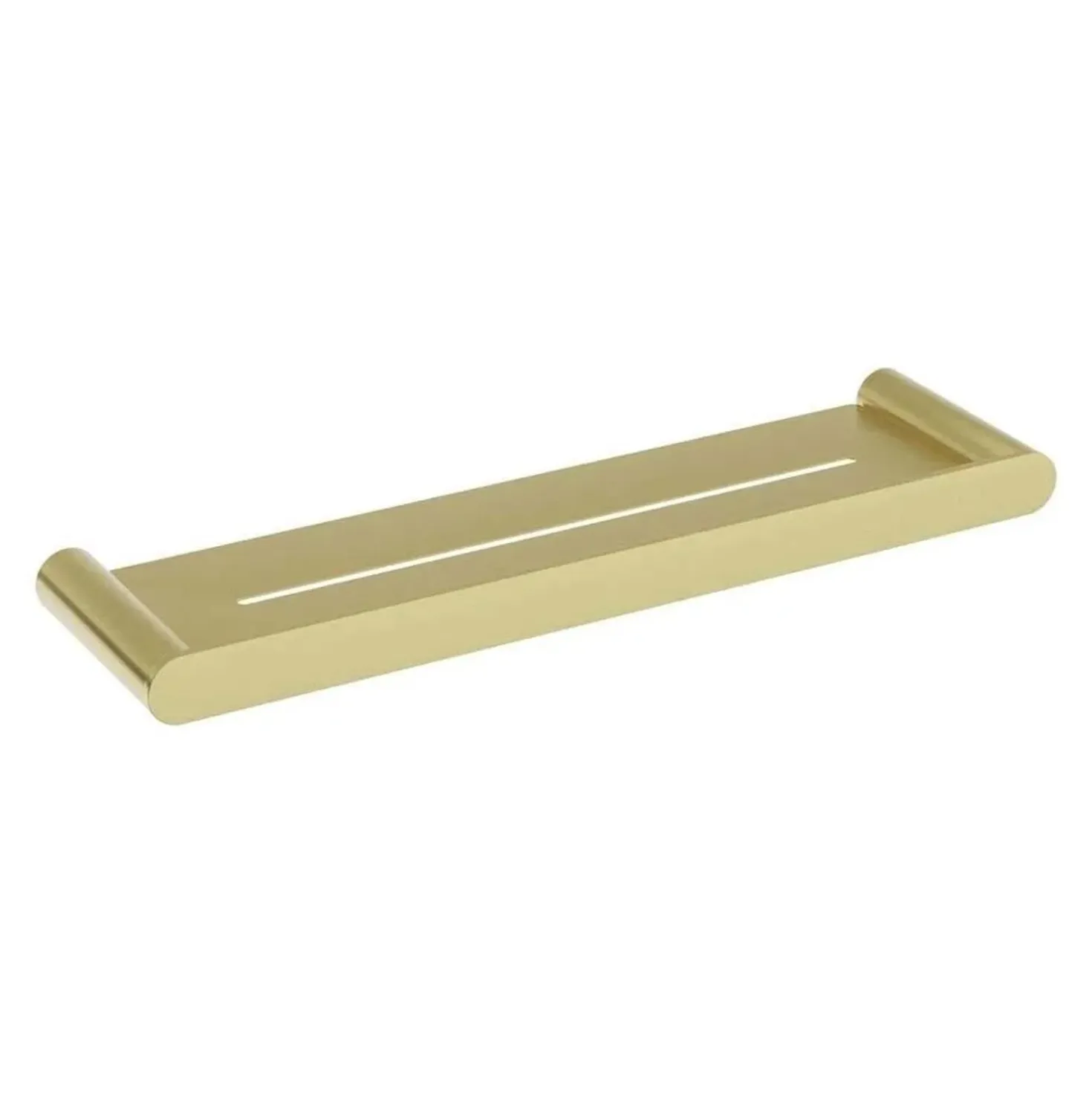 Mensola bagno a parete Idrostile 431x28 mm oro spazzolato