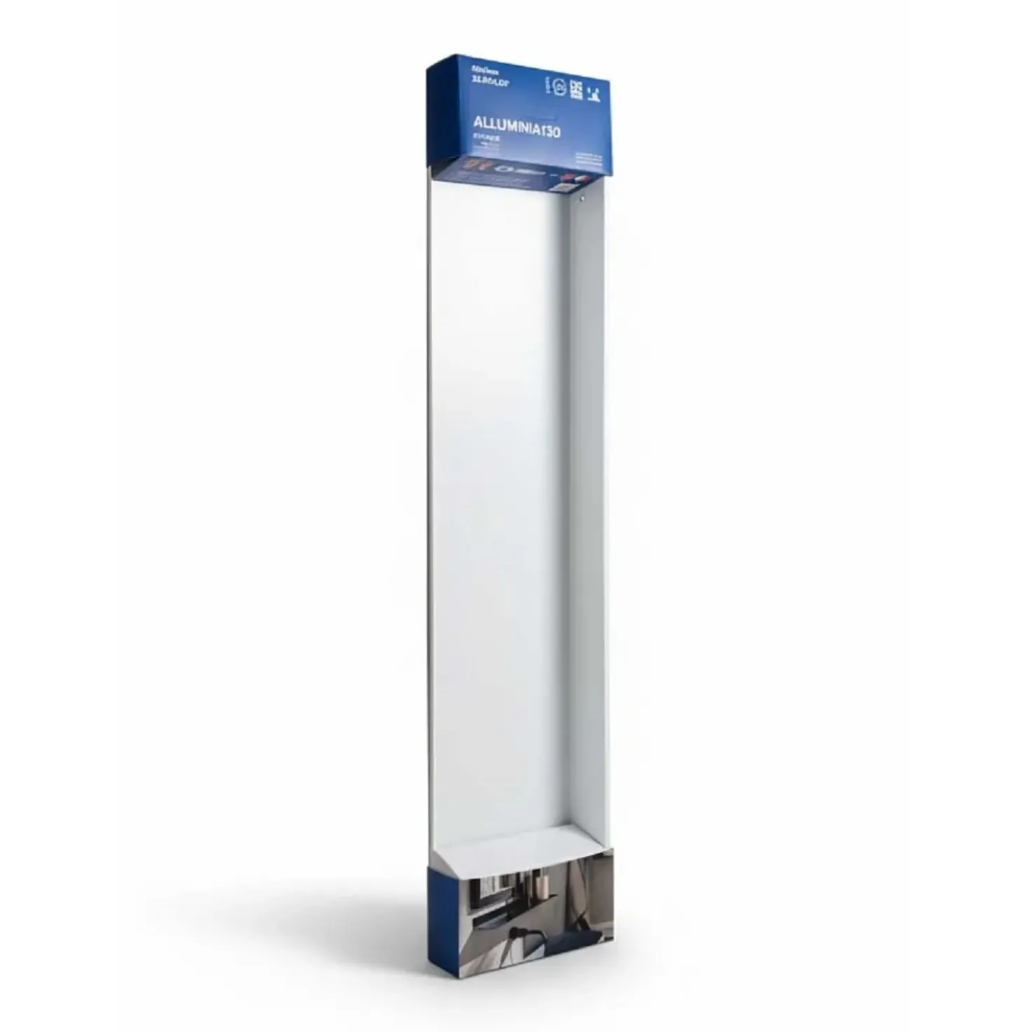 Mensola bagno Alluminia Format 60x13 cm nero