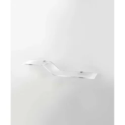 Mensola da parete in acrilico trasparente 16,5x66,5x0,8 cm