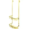 Mensola doccia Idrostile con ganci 276x762 mm oro