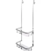 Mensola doccia Idrostile con ganci 276x762 mm cromo