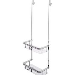 Mensola doccia Idrostile con ganci 276x762 mm cromo