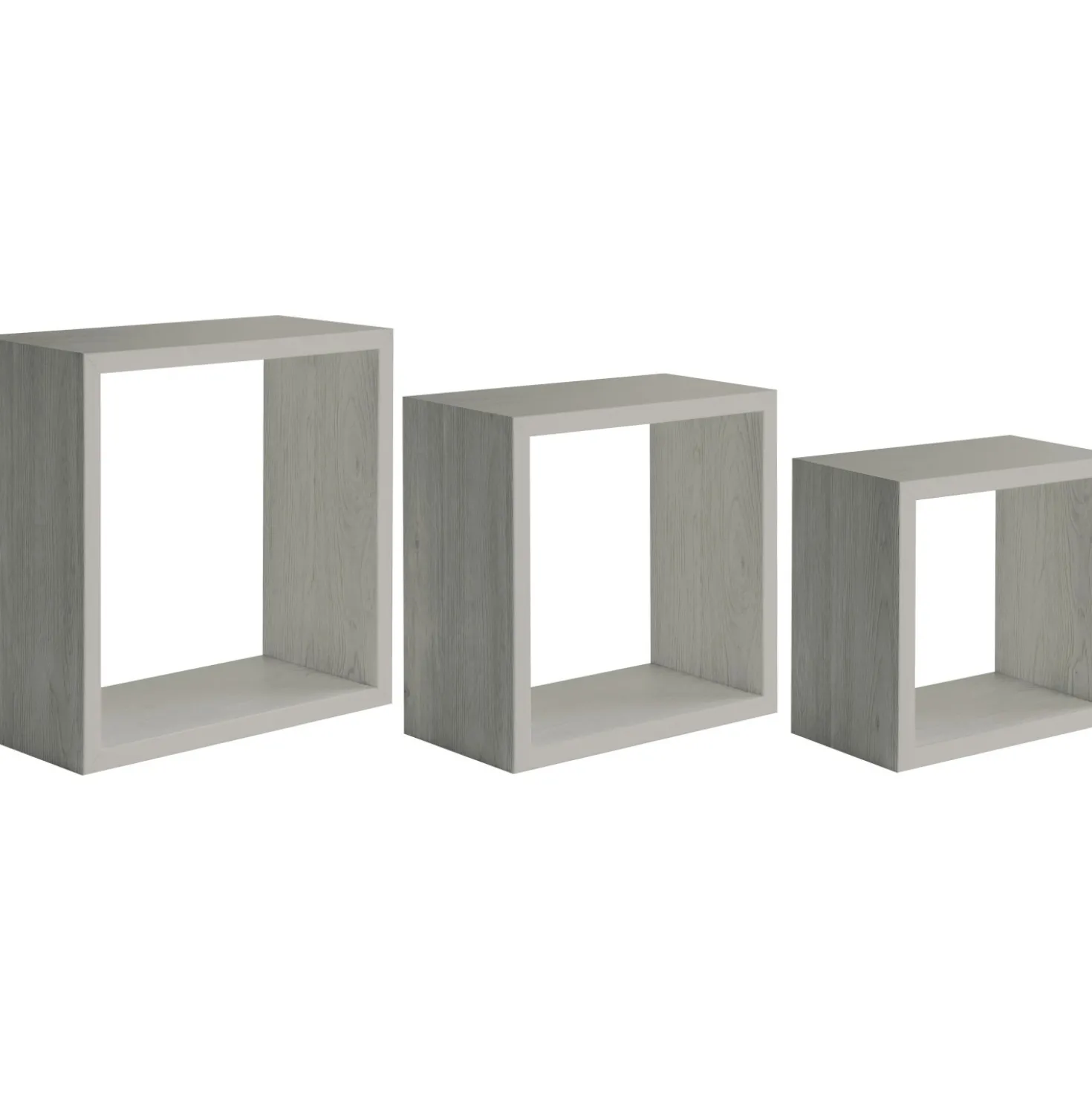 Mensola in legno Incubo 35x35x15,5 cm rovere grigio