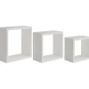 Mensola in legno Incubo 35x35x15,5 cm rovere sbiancato