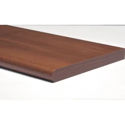 Mensola in legno stondata Kimspace noce 1000x200x18 mm