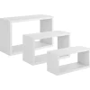 Mensole in legno tre misure bianco