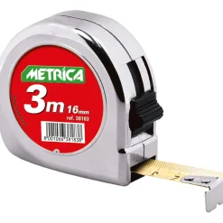 Metrica flessometro tascabile cromato