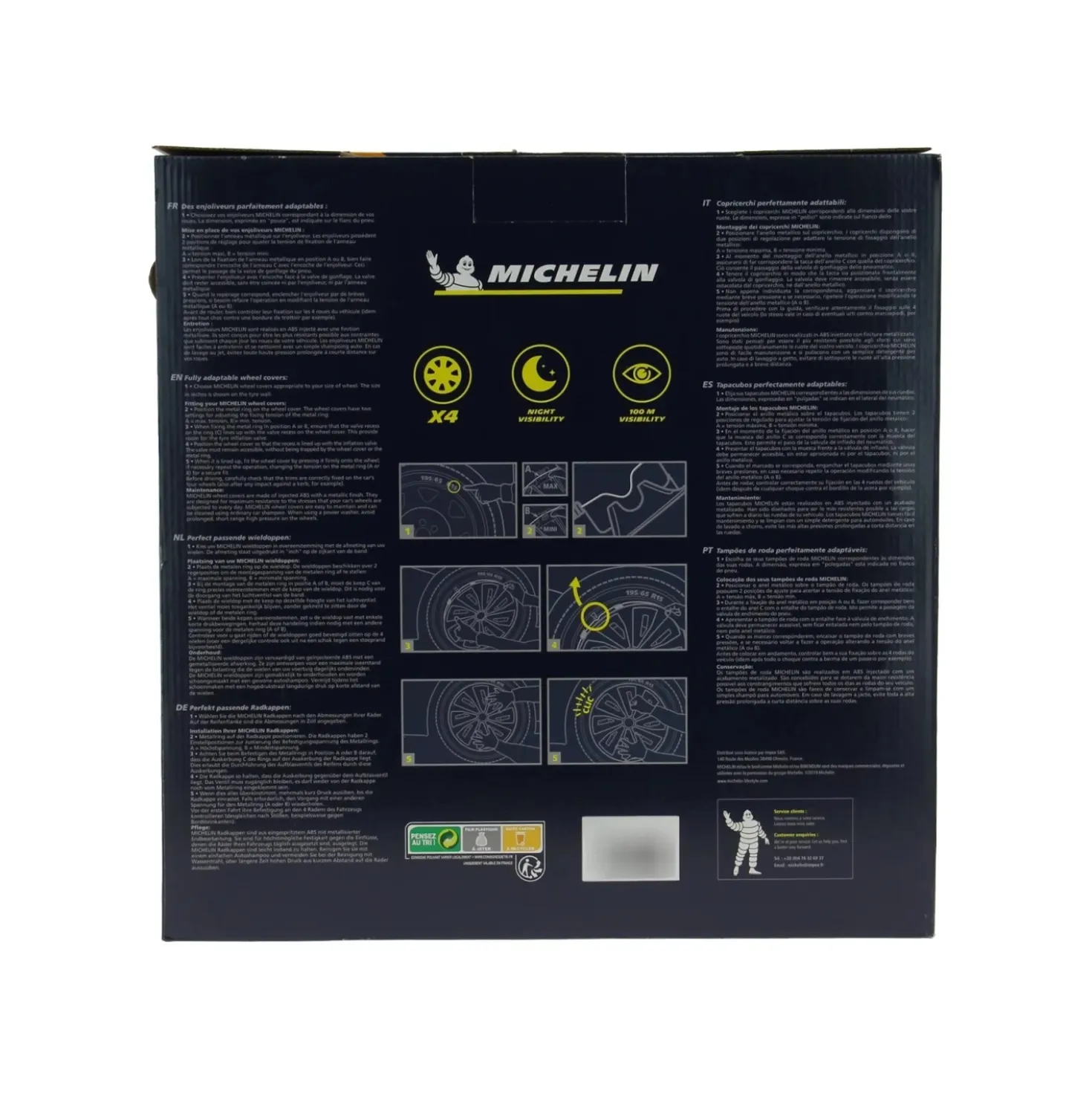 MICHELIN 4 copricerchi 16" NVS 49