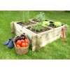 Mini orto quadrato in legno BASIL 200L 1000x1000xA270 mm