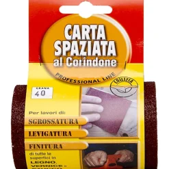 Minirotolo carta abrasiva al corindone grana 40