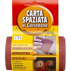 Minirotolo carta abrasiva al corindone grana 100