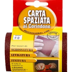 Minirotolo carta abrasiva al corindone grana 60
