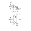 Miscelatore doccia termostatico Grohe QuickFix Precision Flow 1/2"