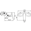 Miscelatore esterno doccia Dynamic cromo
