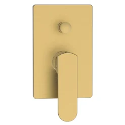 Miscelatore incasso doccia con deviatore Zefir oro opaco Ø 35 mm