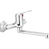 Miscelatore lavabo Esmeralda a parete cromo