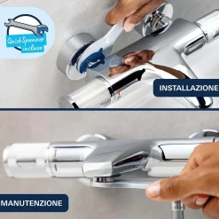 Miscelatore monocomando doccia esterno Grohe Dice cromo