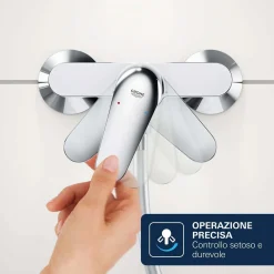 Miscelatore monocomando doccia esterno Grohe Dice cromo