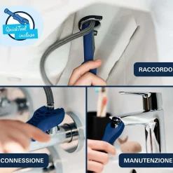 Miscelatore per lavabo Grohe Dice nero opaco