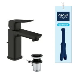 Miscelatore per lavabo Grohe Dice nero opaco