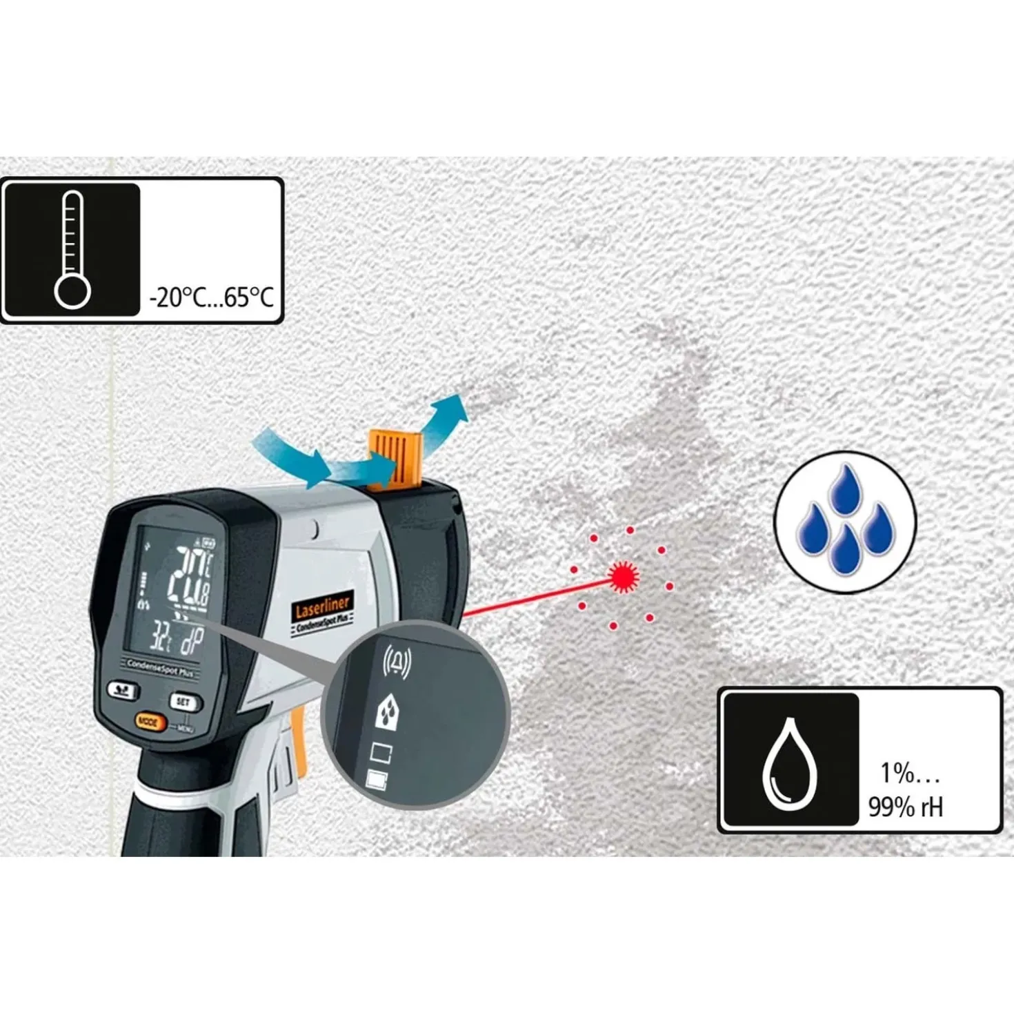 Misuratore di temperatura laser