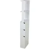 Mobile bagno a colonna in pannello truciolare 2 cassetti 15x3x136 cm