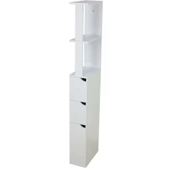 Mobile bagno a colonna in pannello truciolare 2 cassetti 15x3x136 cm