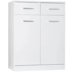 Mobile bagno a terra 60x78 cm bianco lucido