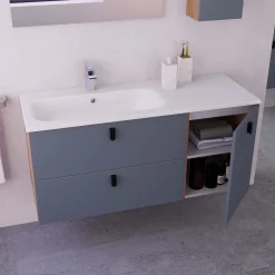 Mobile bagno base laterale sospesa Taiko 1 anta dx 40x45x54 cm assortito