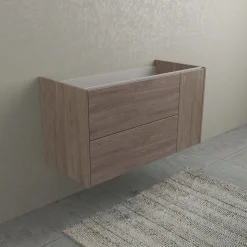 Mobile bagno base lavabo sospesa Mind 100x45x54 cm legno