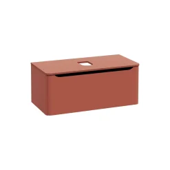 Mobile bagno base lavabo sospeso 1 cassetto Integra Round 100 cm terracotta