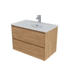 Mobile bagno base lavabo sospesa Ness 81 2/C honey 81x46 cm