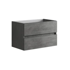 Mobile bagno base lavabo sospeso Boka 80x50x45 cm cemento